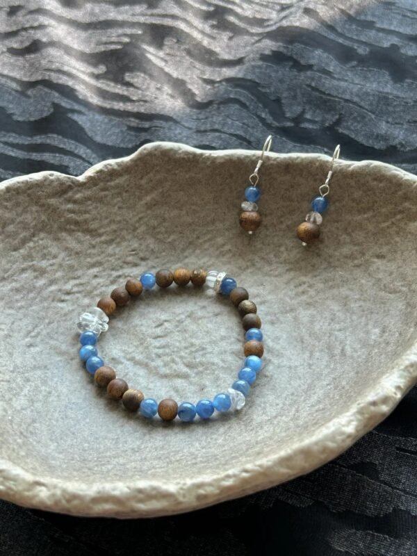 Aloeswood Bead Drop Earrings